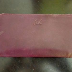 Sseko brambleberry leather wallet